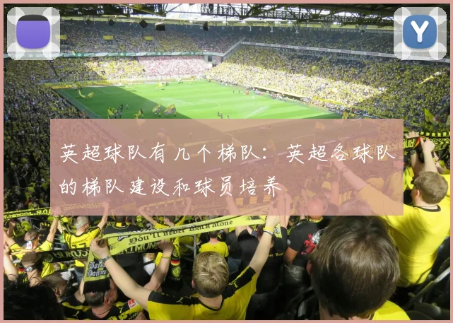 英超球队有几个梯队：英超各球队的梯队建设和球员培养